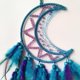 thumbnail image 3 of Atrapasueños Luna Atrapasueños para dormitorio Atrapasueños de plumas morado y azul para niños, niñas, adultos, atrapasueños, adornos para colgar en la pared del dormitorio, regalos de bendición, 3 of 5