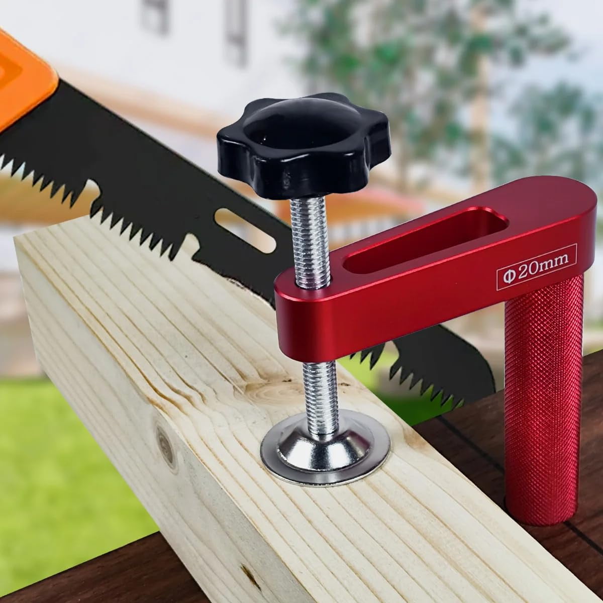 2 Packs 19mm/20mm Bench Dog Hold Down Clamps MFT Table Workbench Hole Clamps for Woodworking