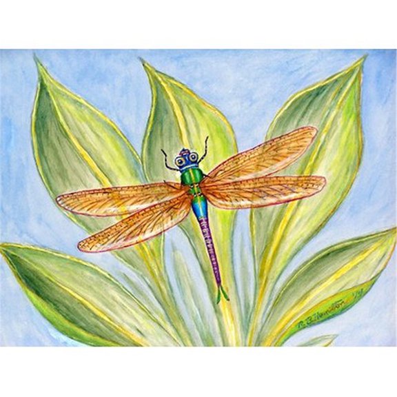 Betsy Drake DM299G Dicks Dragonfly Doormat 30 x 50