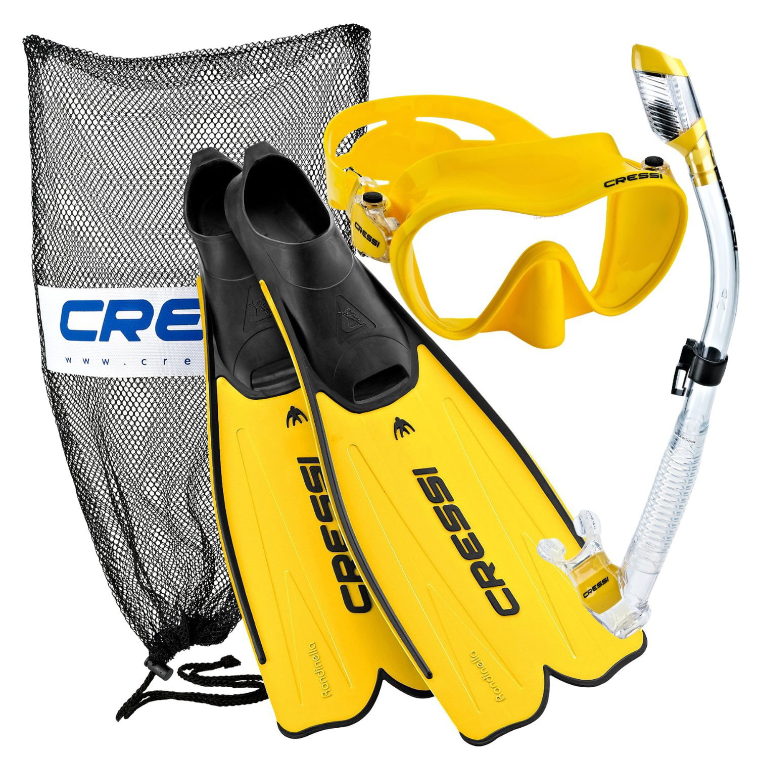 Cressi Lightweight Travel-Friendly Snorkeling Set 