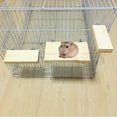 thumbnail image 3 of SPRING PARK Parrot Bird Cage Perches Square Wooden Stand Platform Budgie Toys Bird Tree Perches for Parakeets, 3 of 6