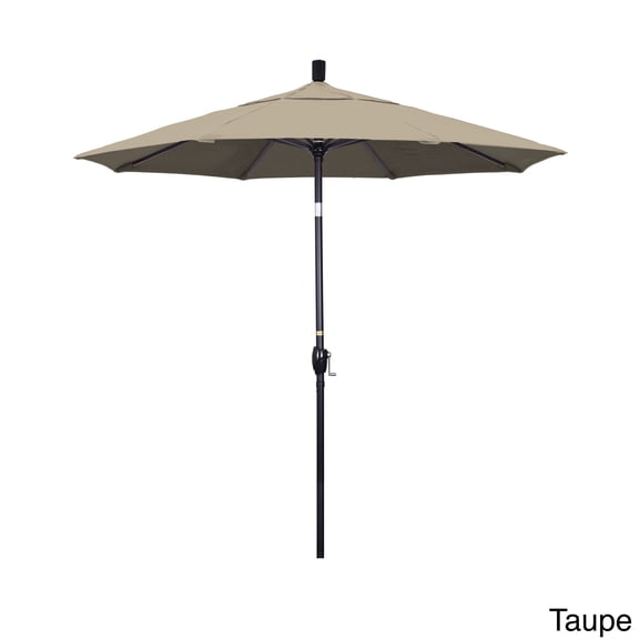 California Umbrella 7.5' Market Patio Umbrella with Push Tilt in Taupe