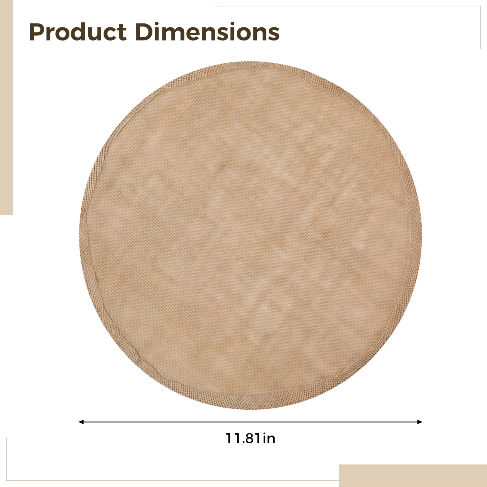 30 PCS Round Burlap Placemats, 12 in Natural Jute Table Mats for Rustic Wedding Decor, Farmhouse Dining Setup, Picnic Events, Kitchen Table Settings, Reusable Charger Plate Mats