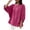 Hot Pink, variant on Ashirexll Summer Tops for Women Spring Summer Casual Mandarin Collar Half Sleeve Top for Everyday Wear