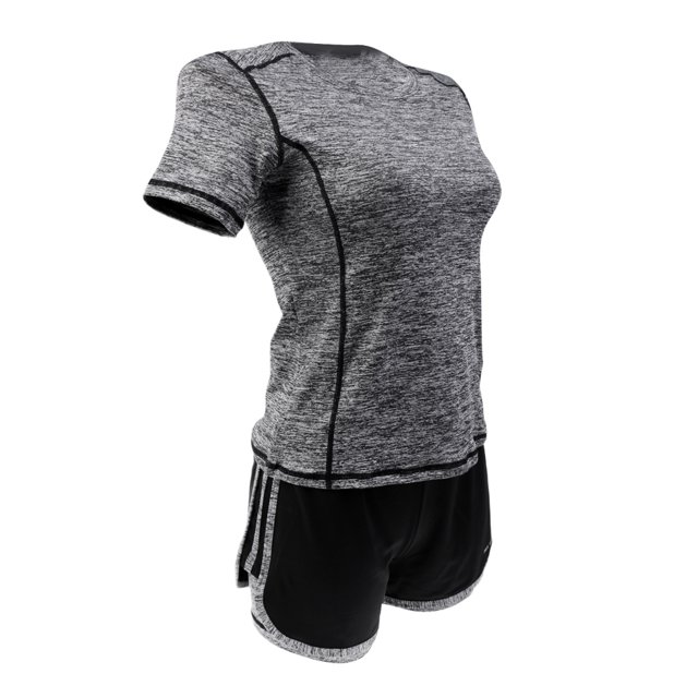 Conjunto de Juegos de Deportes de Manga Corta Sunnimix Traje Deportivo Mujer L Gris