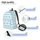 thumbnail image 3 of Fotbe Blue and White Squares Mochila de Lona con Estampado, Mochila Duradera, Mochila Versátil de Alta Calidad, Mochila Compacta Vintage-Medium, 3 of 5