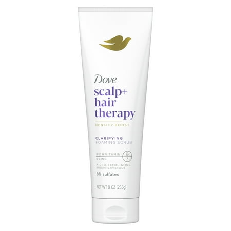 Dove Scalp + Hair Therapy Density Boost Clarifying Foaming Scalp Scrub  9 oz