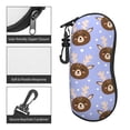 thumbnail image 5 of ZICANCN Sunglasses Soft Case, Cartoon Deer Animal Face Neoprene Zipper Eyeglass Case for Men Women, 5 of 9