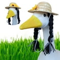 thumbnail image 2 of Porch Goose Outfits Funny Porch Goose Braid Wigs Cute Hair Out Fit Decoration Costume Accessories for Lawn Garden Statue Decor And Outdoor Patio Art, 2 of 9