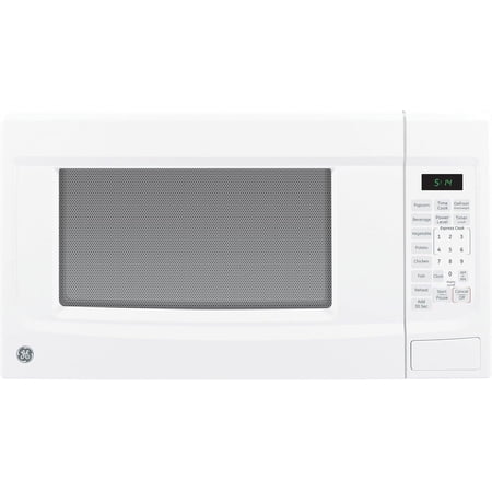 GE GCST14S1WWW Microwave Oven,1,100-watt 7 Auto Cooking Settings, Kitchen Essentials for The Countertop, Dorm Room or Apartment, Child-Lock Technology 1.4 Cu. Ft, White
