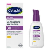 Cetaphil DermaControl Oil Absorbing Face Moisturizer SPF 30, 4 fl oz