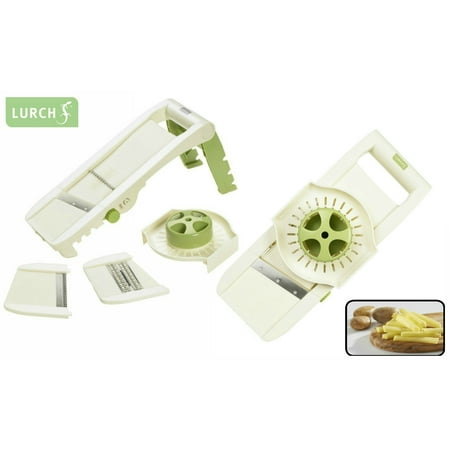 German Lurch 3-in-1 Adjustable Mandoline Food Vegetable Slicer [ Shredder, Crinkle, Julienne Cutter