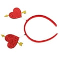 thumbnail image 3 of Masteelf Romantic Arrow Heart Headband for Valentine's Day Celebrations in Red Color Nonwoven Fabrics Plastic 0.5 inch wide, 3 of 10