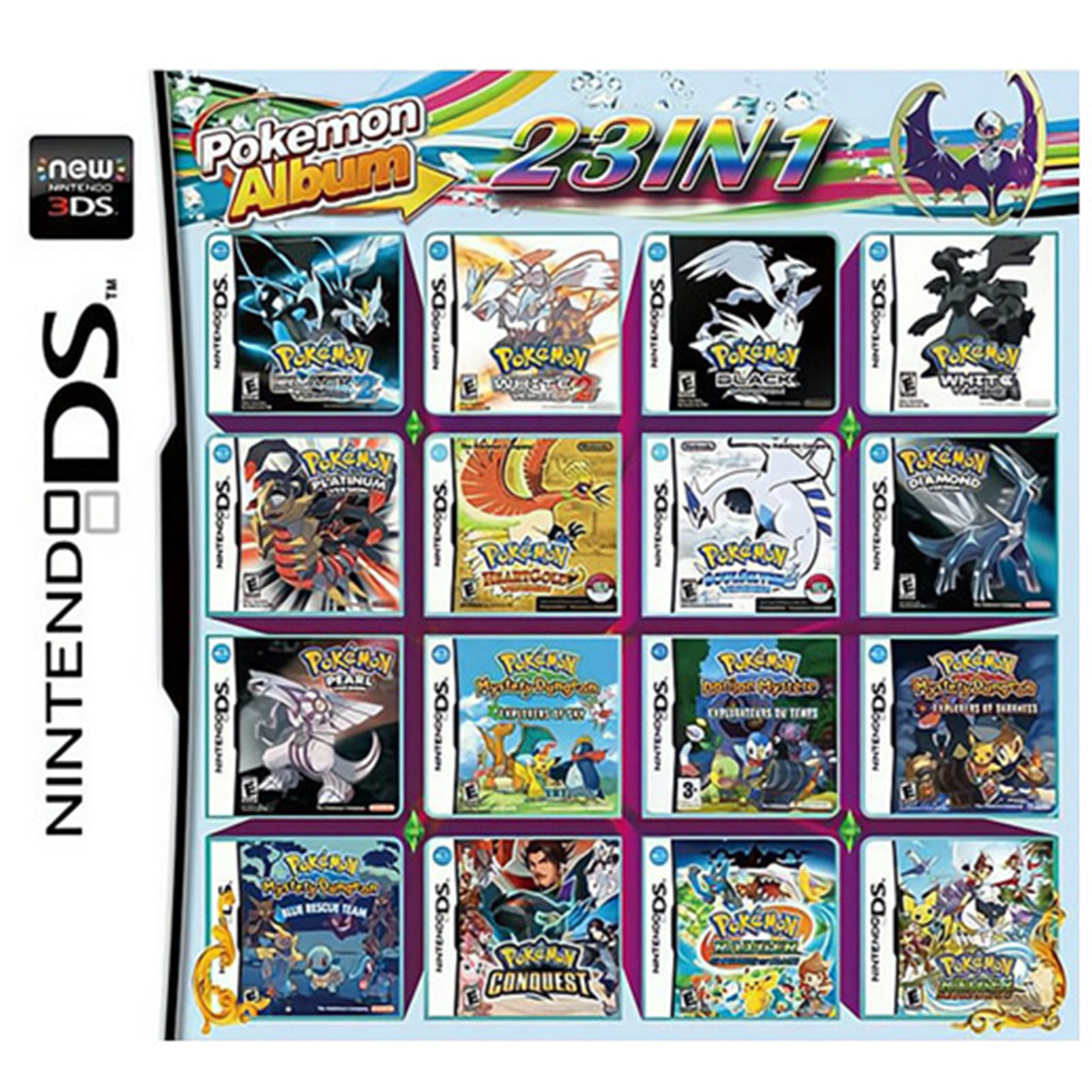 Noveno documental Exquisito Super Combo Multicart for Nintendo DS, 23 IN 1 Game Cartridge, DS Video  Game Pack Card - Walmart.com