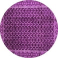thumbnail image 1 of Ahgly Company Indoor Round Southwestern Purple Country Area Rugs, 3' Round, 1 of 4