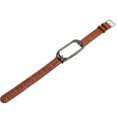 thumbnail image 1 of Bracelet de Remplacement, Installation Facile Bracelet de Montre Connexion Sans Couture Cadre Protecteur en Cuir PU Moderne Réglable pour Hommes Femmes pour Randonnée Noir, Noir Argent, Noir, 1 of 8