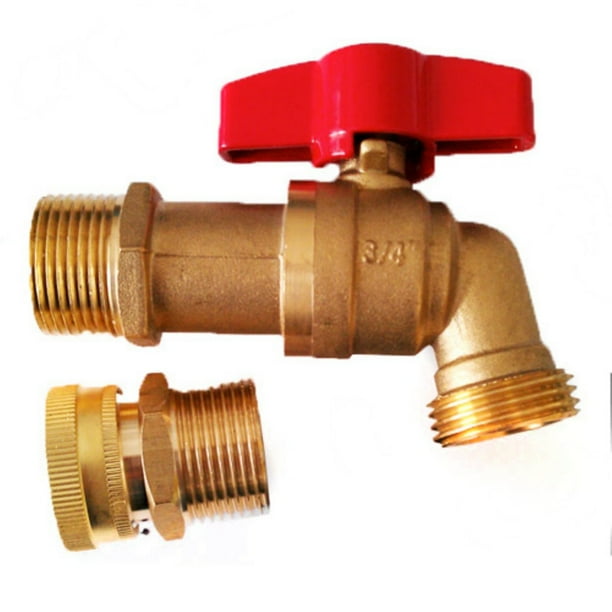 EarthMinded Brass HighFlow 1/4 Turn Spigot and Drain Upgrade Kit