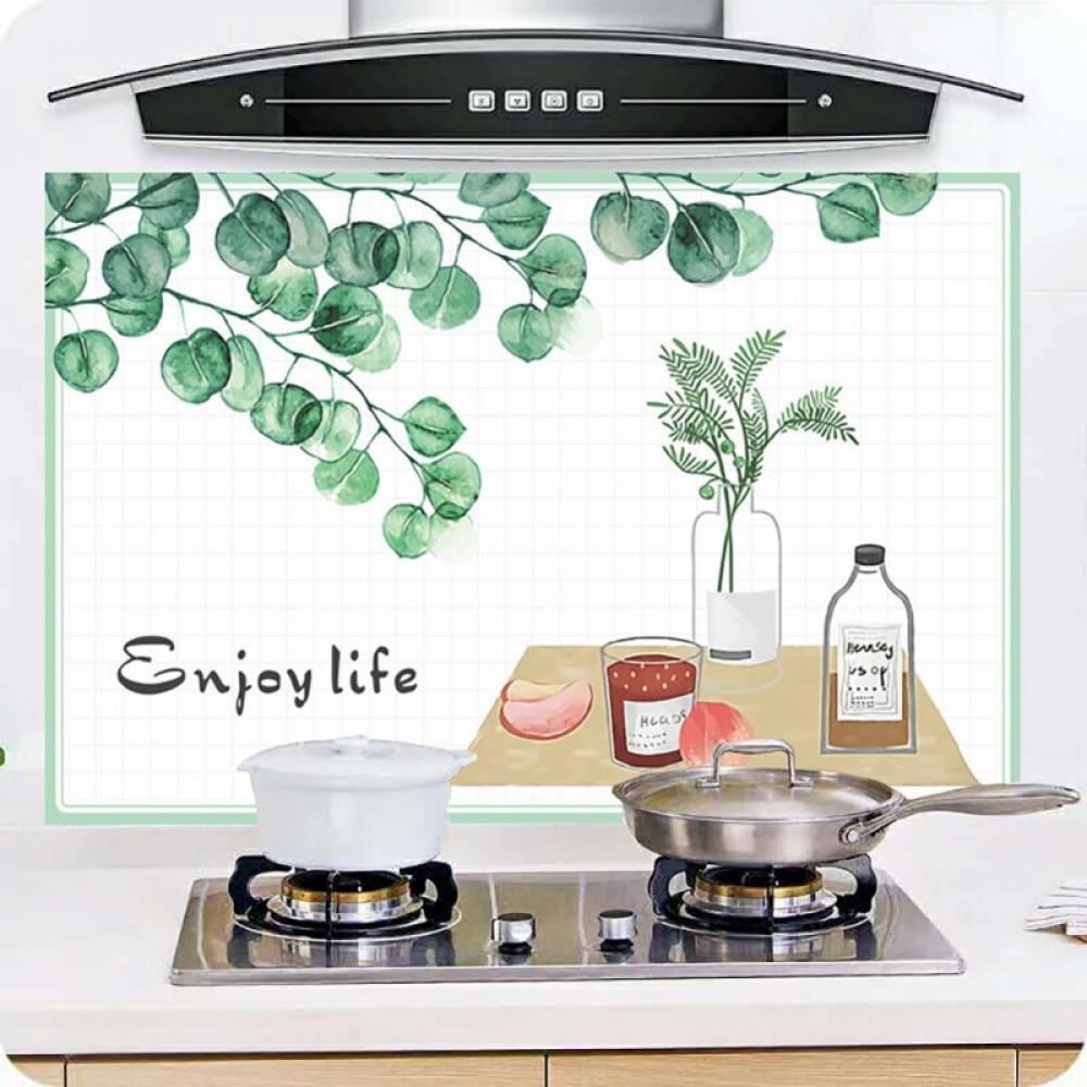Selfadhesive Kitchen Oilproof Stickers High Temperature Resistant Tile Stickers Waterproof