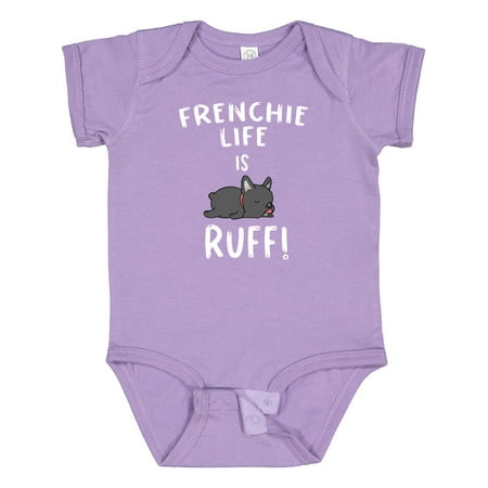 

Inktastic Frenchie Life is Ruff!Grey Gift Baby Boy or Baby Girl Bodysuit