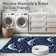 thumbnail image 5 of ODIKA 2'x3' Machine Washable Non-Slip Area Rug, Pod Marine Life Adventure Slip Resistant Surface High Traffic Rug, Blue, 702529, 5 of 7