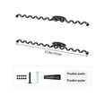 thumbnail image 5 of NiHome Wall Mounted Metal Jewelry Organizer Racks for Necklaces, Earrings, Bracelets, Rings, Decorative Display Wave Design Storage Holders for Bedroom, Bathroom, Kitchen, Entryway (2-Pack, Black), 5 of 8