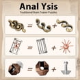 thumbnail image 4 of Puzzle Toy Syhood Brain Teaser, 14 unidades, para adultos, educativo, 4 of 6