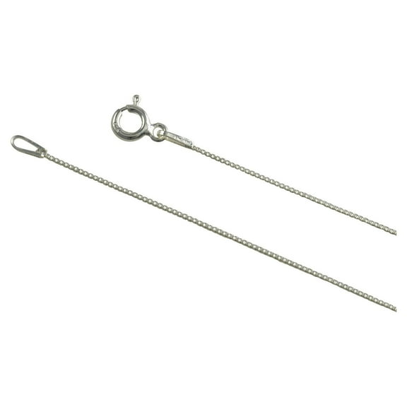 Sterling Silver Box 012 0.7mm Necklace Thin Fine Chain Italy Solid .925 Jewelry