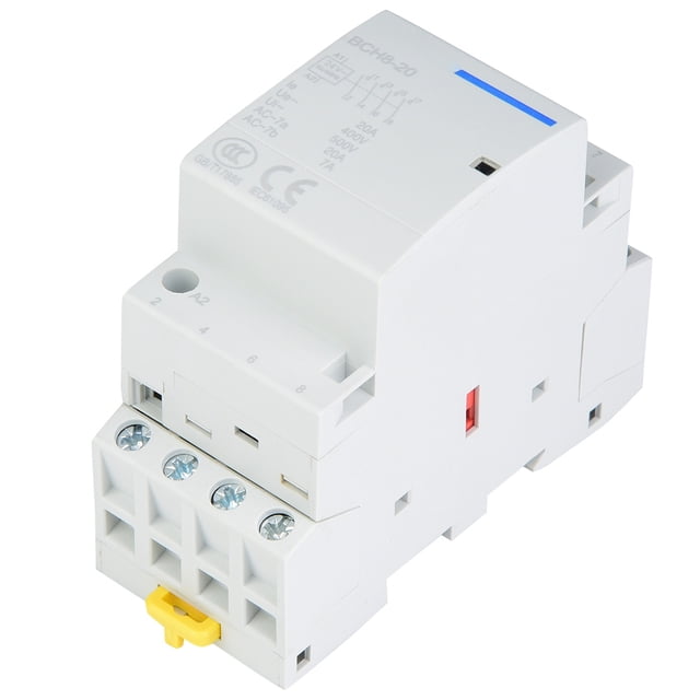 Contactor VAC, 4P 20A 2NO 2NC D en carril Contactor de CA doméstico Contactor AAC Resultados impresionantes