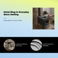 thumbnail image 5 of Abbraccia Anillo de fogata plegable, metal resistente, camping, patio, 5 of 5