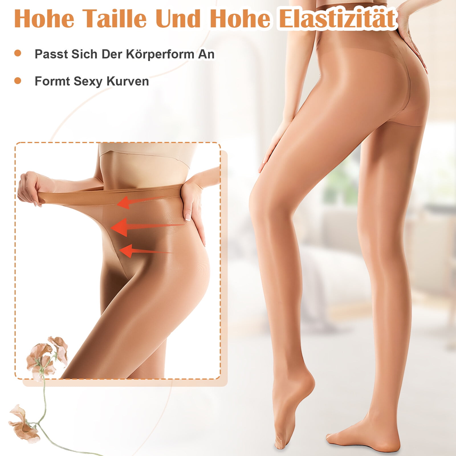 Light Shiny Tights Girls and Women Dance Tights Ballet Stockings for Costume Performances Ice Skating and Daily Brown Skin Colour