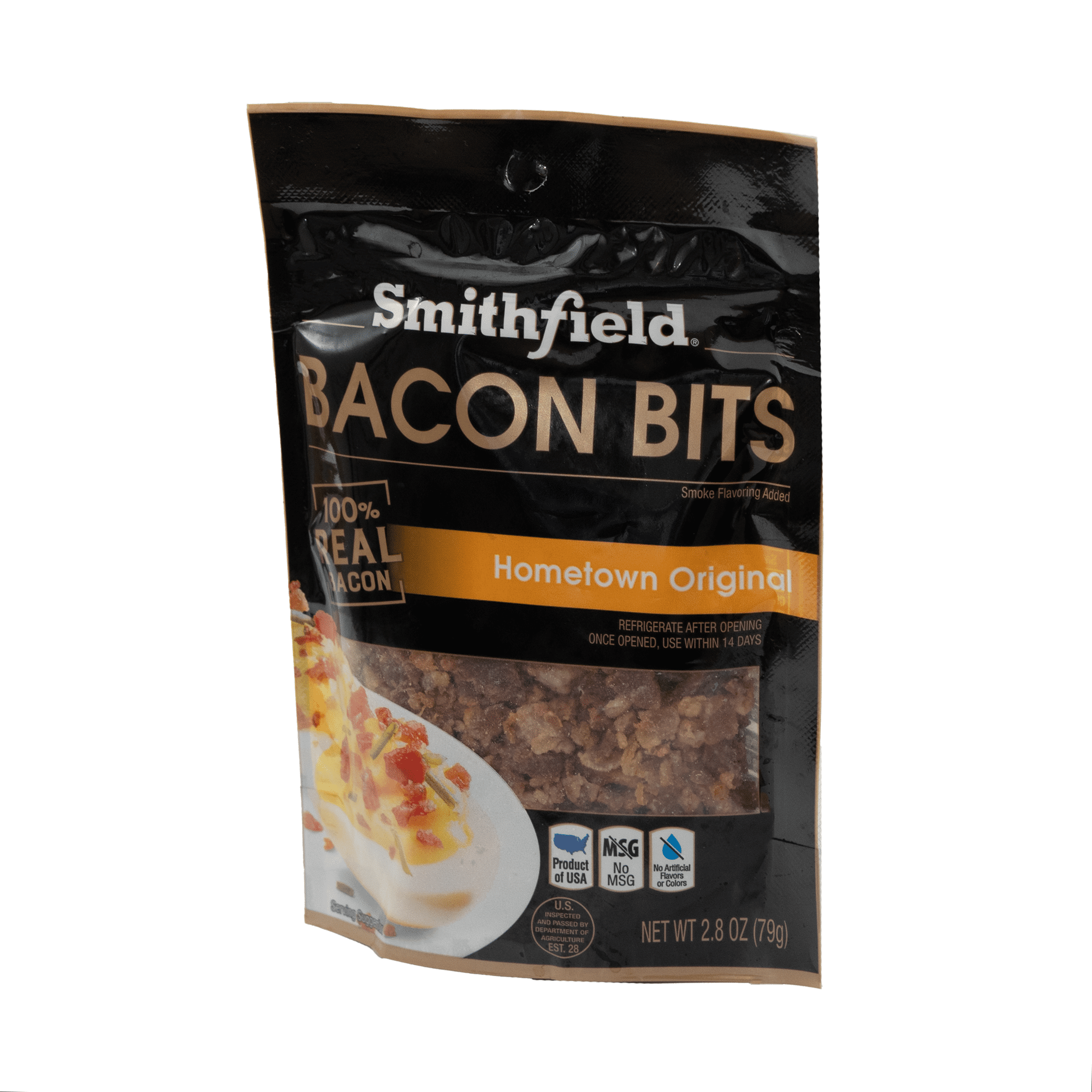 Smithfield, Original Bacon Bits, 2.8 oz (79g), Smoked Flavor, Keep Refrigerated, Plastic Bag