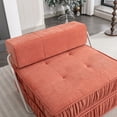 thumbnail image 3 of YIYADO Folding Sofa Bed, Convertible Chair, Floor Sofa and Sleeping Mattress, Futon Sleeping Chair, Removable Cushion, Orange, 3 of 6