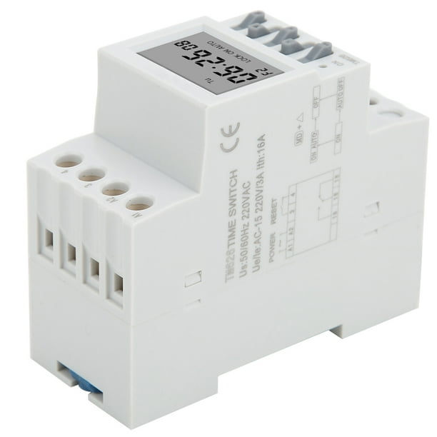 Power TM626 interruptor de encendido temporizador inteligente interruptor de temporizador relé de Control de tiempo montaje en carril Din AC220V ANGGREK Otros