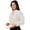 White, variant on BlueGeneration Ladies L/S Poplin Bistro Shirt - White Large Solid