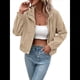 thumbnail image 1 of Chaqueta Ligera de para Mujer, de Larga, con Cremallera y Botones A Presión, para Otoño. Albaricoque XL, 1 of 10