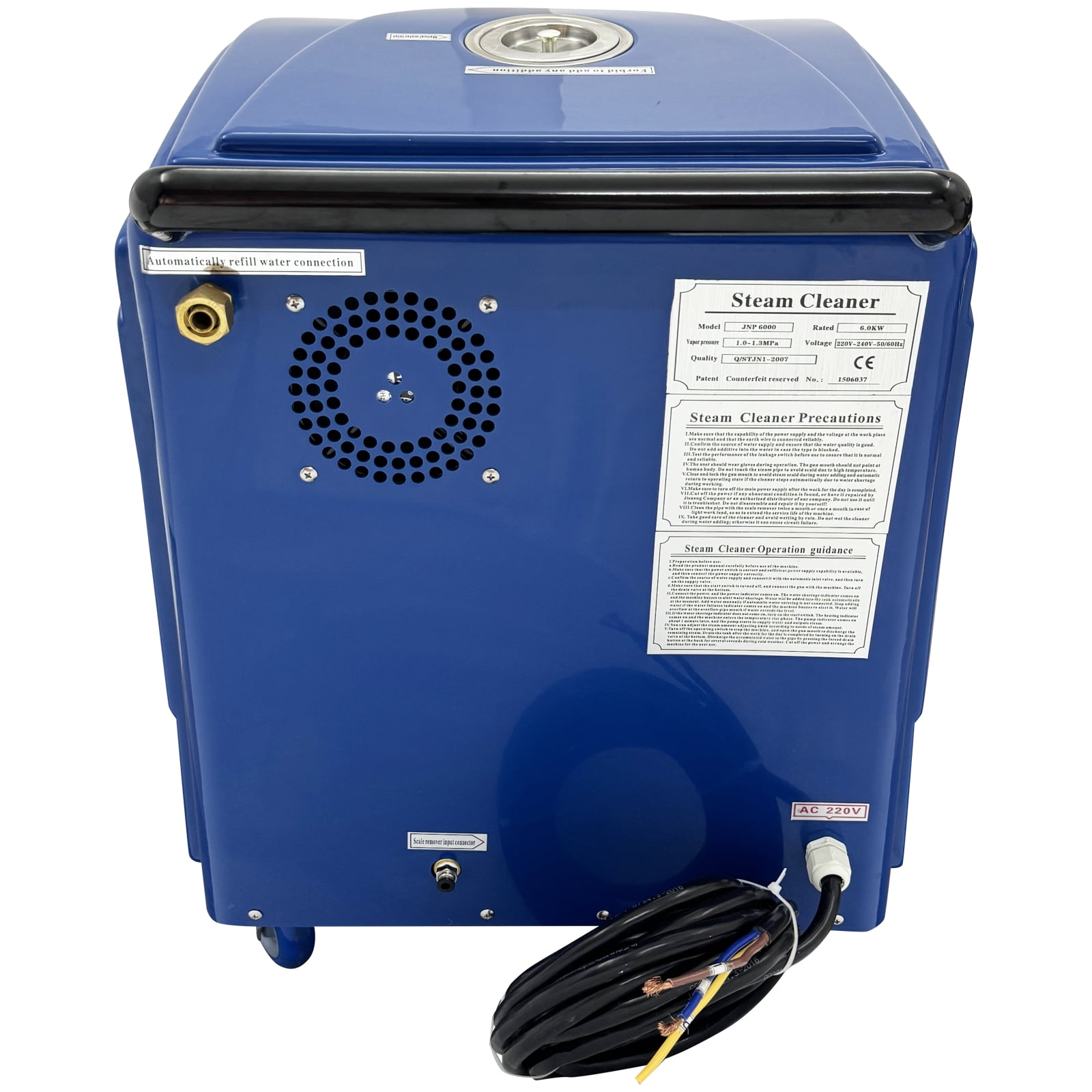 High Pressure Steam Cleaning Machine Commercial Car Washer with 18L Tank 220V 6-13 Bar Pressure 167-198℃