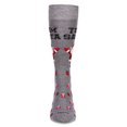 thumbnail image 2 of MeMoi Men's Team Santa and Gifts Holiday Novelty Crew Sock - Mens - Male, 10-13, Medium Gray Heather, 2 of 2