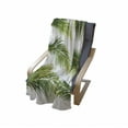 thumbnail image 4 of Palm Leaf Soft Flannel Fleece Throw Blanket, Vivid Palm Leaves Growth Jungle Foliage Summer Forest Botany, Cozy Plush for Indoor and Outdoor Use, 60" x 80", Green Lime Green White, by Ambesonne, 4 of 6