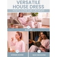 thumbnail image 5 of Casual Nights Women's Fleece Long Sleeve Nightgown, Floral Microfleece Sleepwear with Lace Trim and 3-Button Crew Neck, Sparkle Pink XX-Large, 5 of 6