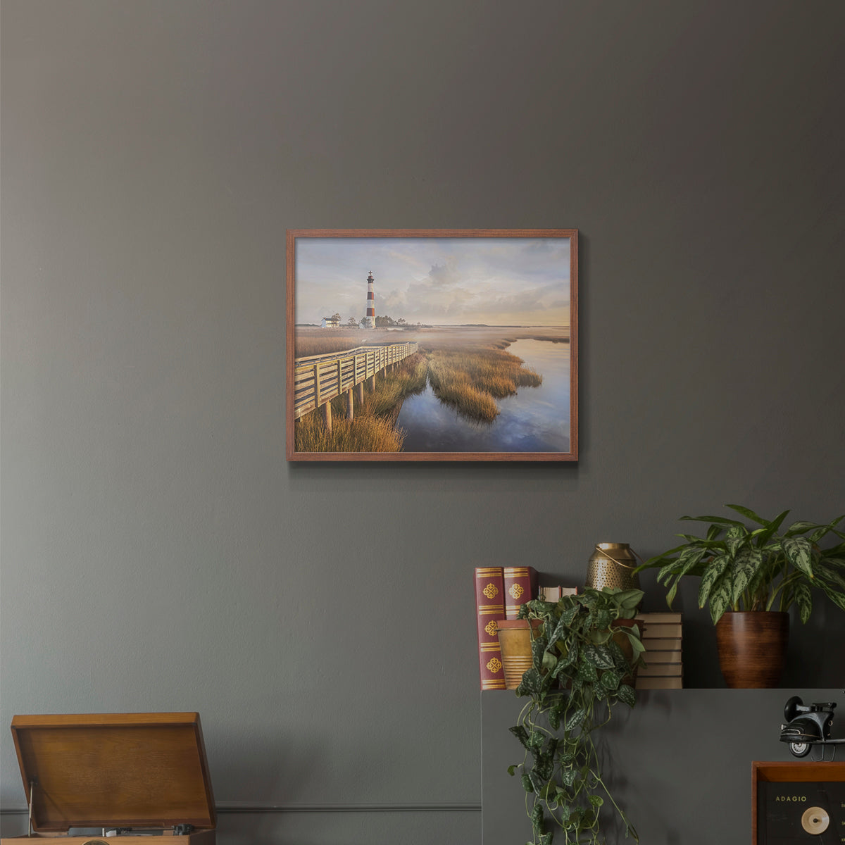 Private Path II by Mike Calascibetta - Restickable Framed Giclée Print