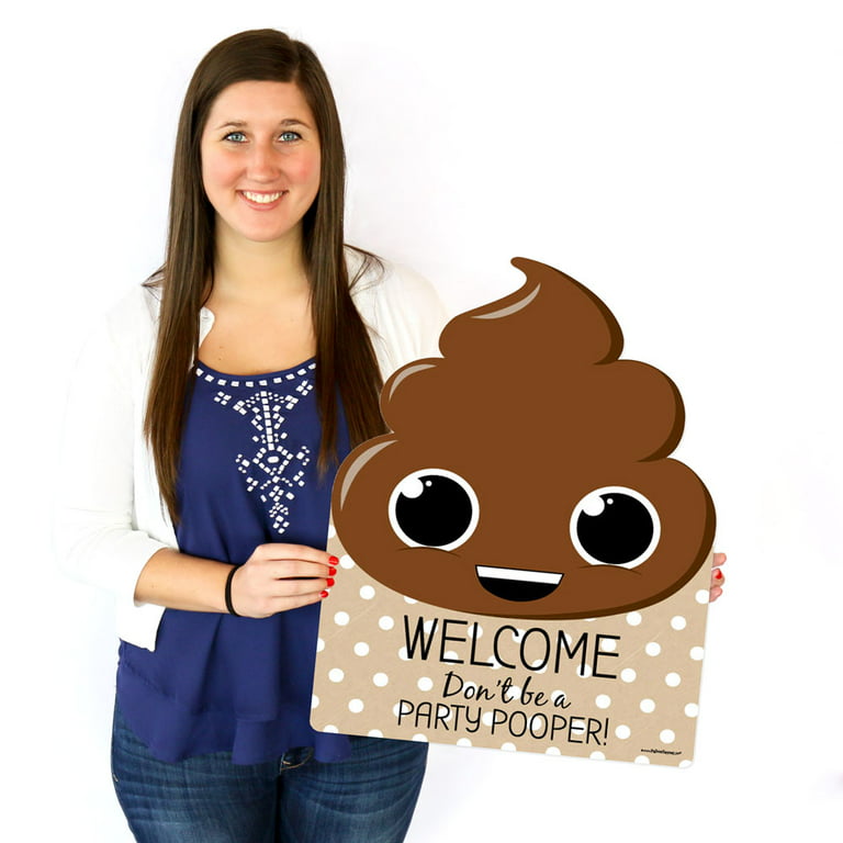 Big Dot of Happiness Party 'Til You're Pooped - Party Decorations - Poop  Emoji Party Welcome Yard Sign 