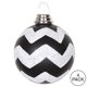 thumbnail image 2 of Adorno navideño Vickerman, 10 cm, con forma de V, negro y blanco, paquete de 4, 2 of 2