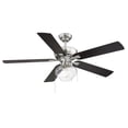thumbnail image 6 of Trade Winds Lighting 1-Light Ceiling Fan In Brushed Nickel, 6 of 9