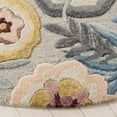 thumbnail image 3 of SAFAVIEH Bellagio Nita Floral Area Rug, Gray/Pink, 6' x 6' Round, 3 of 10