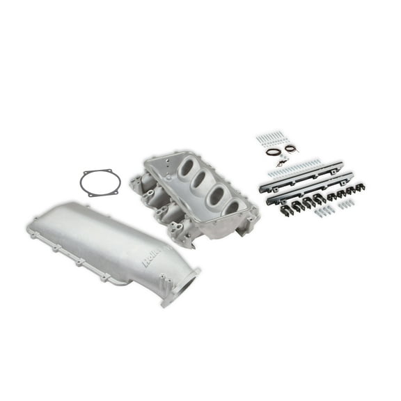 Holley 300-683 Lo-Ram Intake Manifold Dual Injector Satin Finish