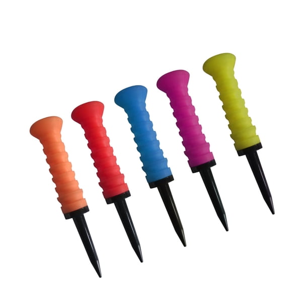 Greeniant 5 uds Golf elástico Tees bola clavos deportivo profesional Multicolor especialmente diseñado bolas soporte reutilizable golfista Golf