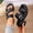 Black, variant on BRGZLK Women's Open Toe Sandals Fashion Casual Studded Design Outerwear Versatile Flip-Flop Summer Novel Round Toe Flat Slip-On Sandals for Party Wedding Yellow 9.5