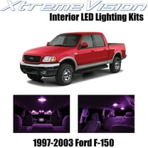 XtremeVision Interior LED for Ford F-150 1997-2003 10 pcs Pink Interior LED Kit   Installation Tool