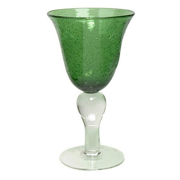 Artland Iris Footed Ice Tea Glass, Set of 4, 18 oz, Green