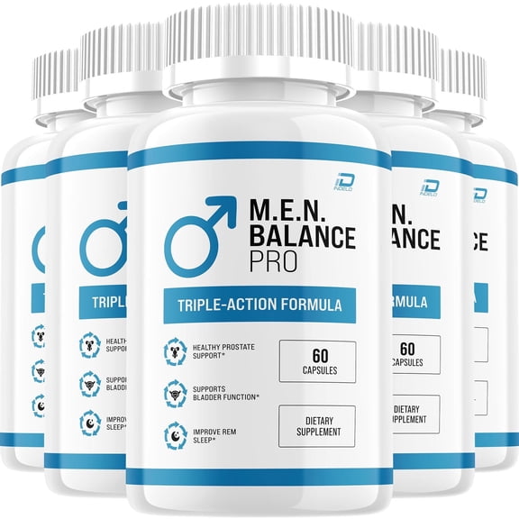 M.E.N Balance Pro Supplement for Men – M.E.N Balance Pro Advanced Formula Prostate Support, 5 Pack, 300 Capsules